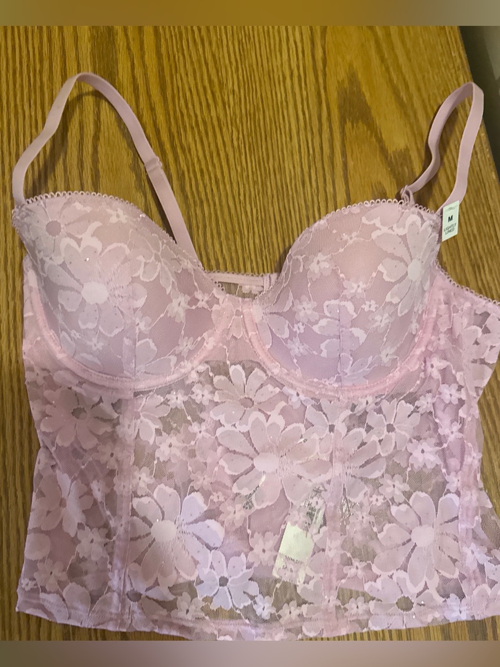 Victoria’s Secret Pink Lace Bralette- Size M